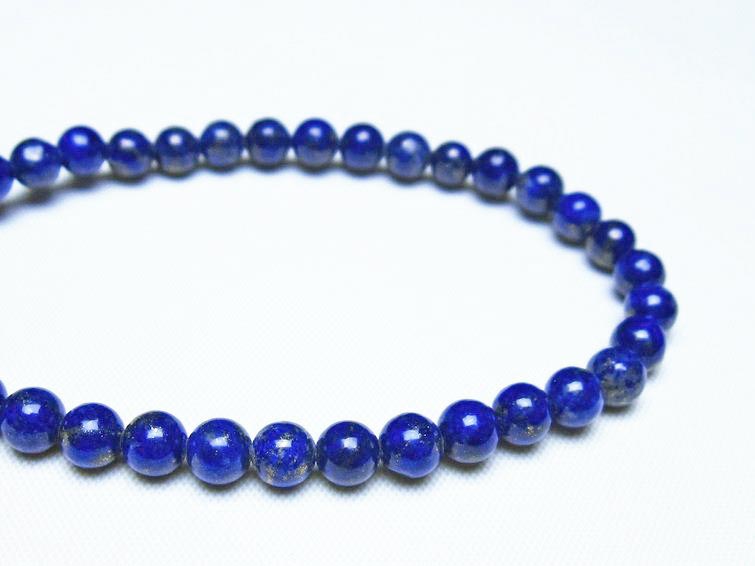 ラピスラズリ ブレスレット 5mm 一点物 メール便可 [M便 1/10] 111-48325