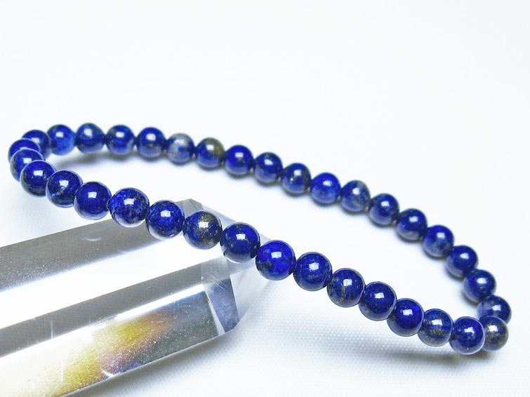 ラピスラズリ ブレスレット 5mm 一点物 メール便可 [M便 1/10] 111-48328