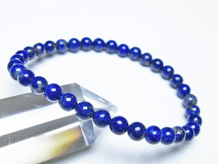ラピスラズリ ブレスレット 5mm 一点物 メール便可 [M便 1/10] 111-48330
