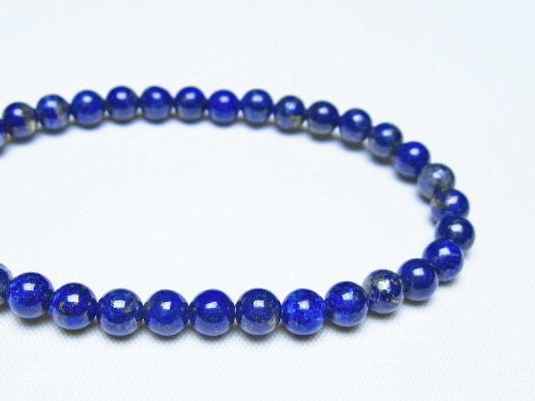 ラピスラズリ ブレスレット 5mm 一点物 メール便可 [M便 1/10] 111-48330