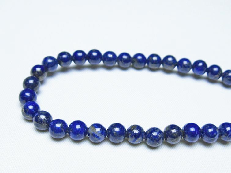 ラピスラズリ ブレスレット 5mm 一点物 メール便可 [M便 1/10] 111-48335