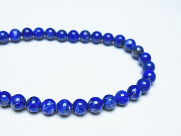 ラピスラズリ ブレスレット 5mm 一点物 メール便可 [M便 1/10] 111-48345