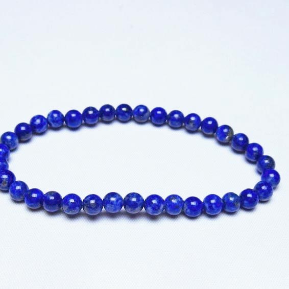 ラピスラズリ ブレスレット 5mm 一点物 メール便可 [M便 1/10] 111-48346
