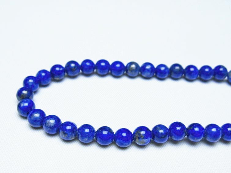 ラピスラズリ ブレスレット 5mm 一点物 メール便可 [M便 1/10] 111-48347