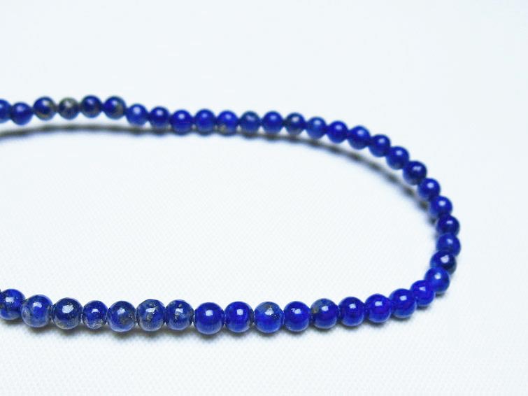 ラピスラズリ ブレスレット 3mm 一点物 メール便可 [M便 1/10] 111-48358 【sold out】