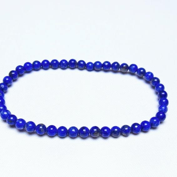 ラピスラズリ ブレスレット 4mm 一点物 メール便可 [M便 1/10] 111-48364
