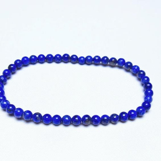 ラピスラズリ ブレスレット 4mm 一点物 メール便可 [M便 1/10] 111-48364