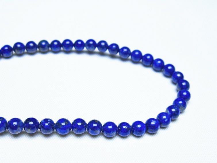 ラピスラズリ ブレスレット 4mm 一点物 メール便可 [M便 1/10] 111-48372