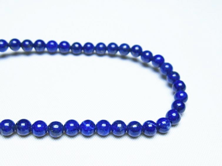 ラピスラズリ ブレスレット 4mm 一点物 メール便可 [M便 1/10] 111-48376