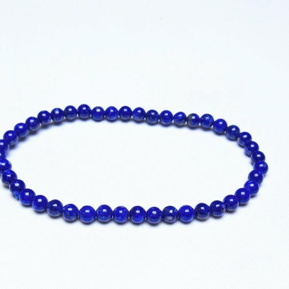 ラピスラズリ ブレスレット 4mm 一点物 メール便可 [M便 1/10] 111-48377