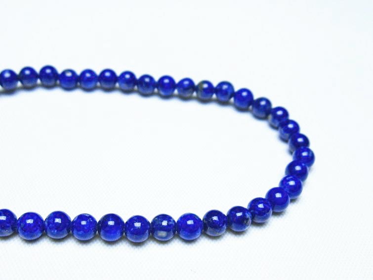 ラピスラズリ ブレスレット 4mm 一点物 メール便可 [M便 1/10] 111-48377