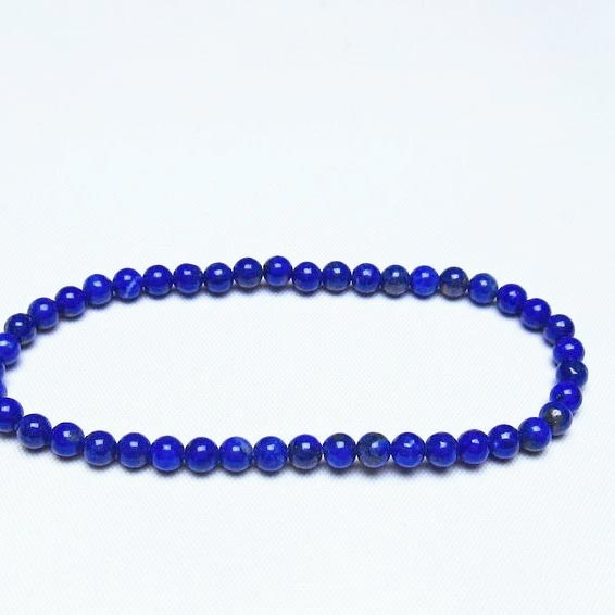 ラピスラズリ ブレスレット 4mm 一点物 メール便可 [M便 1/10] 111-48378