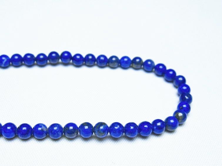 ラピスラズリ ブレスレット 4mm 一点物 メール便可 [M便 1/10] 111-48378