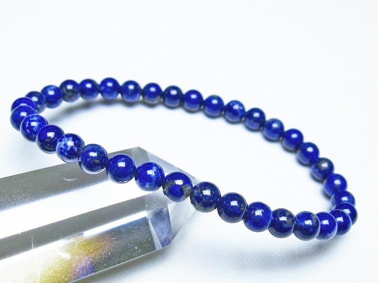 ラピスラズリ ブレスレット 5mm 一点物 メール便可 [M便 1/10] 111-48380