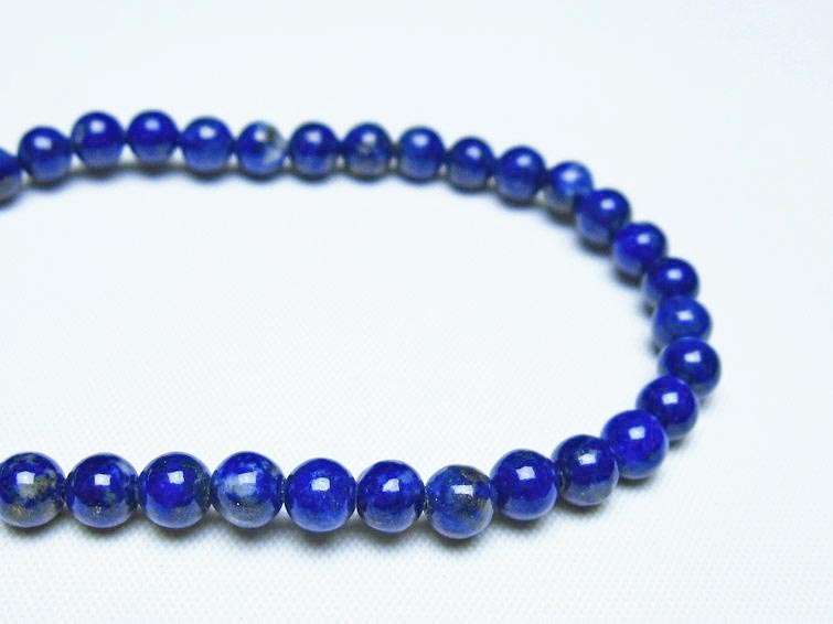 ラピスラズリ ブレスレット 5mm 一点物 メール便可 [M便 1/10] 111-48384