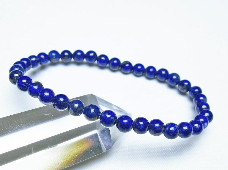 ラピスラズリ ブレスレット 5mm 一点物 メール便可 [M便 1/10] 111-48387