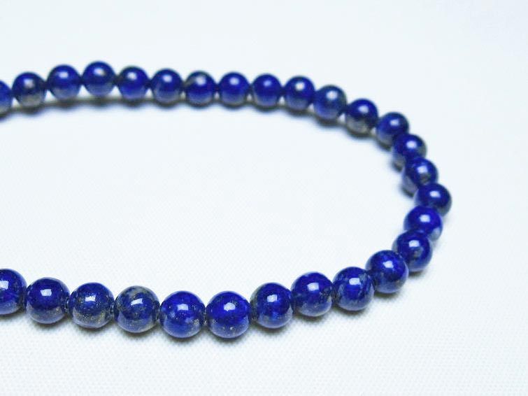 ラピスラズリ ブレスレット 5mm 一点物 メール便可 [M便 1/10] 111-48387