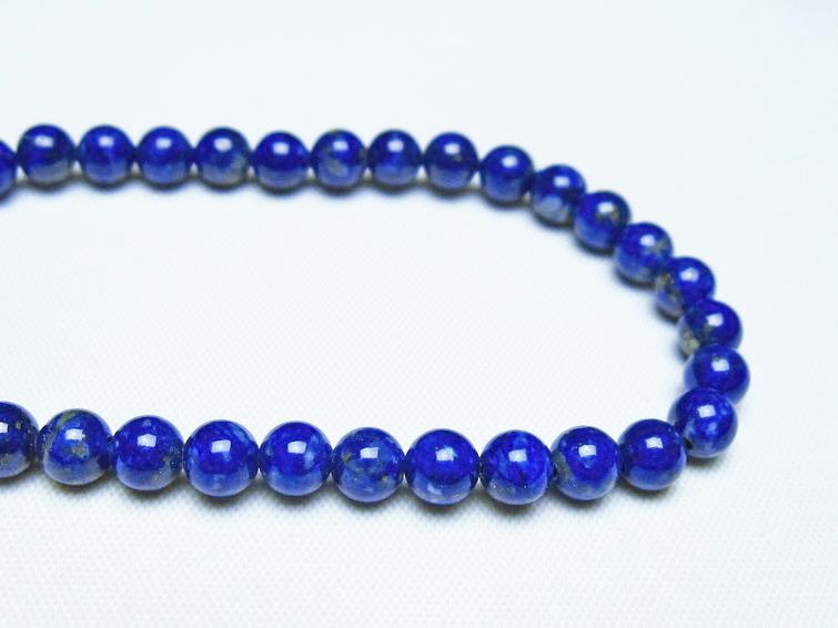 ラピスラズリ ブレスレット 5mm 一点物 メール便可 [M便 1/10] 111-48388