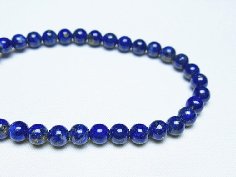 ラピスラズリ ブレスレット 5mm 一点物 メール便可 [M便 1/10] 111-48389