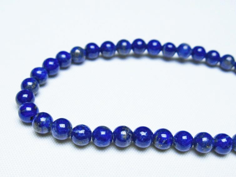 ラピスラズリ ブレスレット 5mm 一点物 メール便可 [M便 1/10] 111-48393