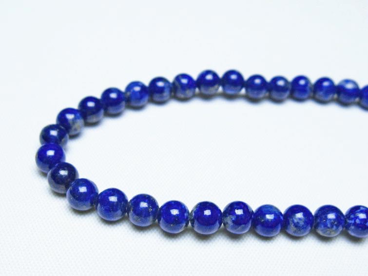 ラピスラズリ ブレスレット 5mm 一点物 メール便可 [M便 1/10] 111-48394