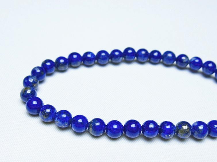 ラピスラズリ ブレスレット 5mm 一点物 メール便可 [M便 1/10] 111-48397