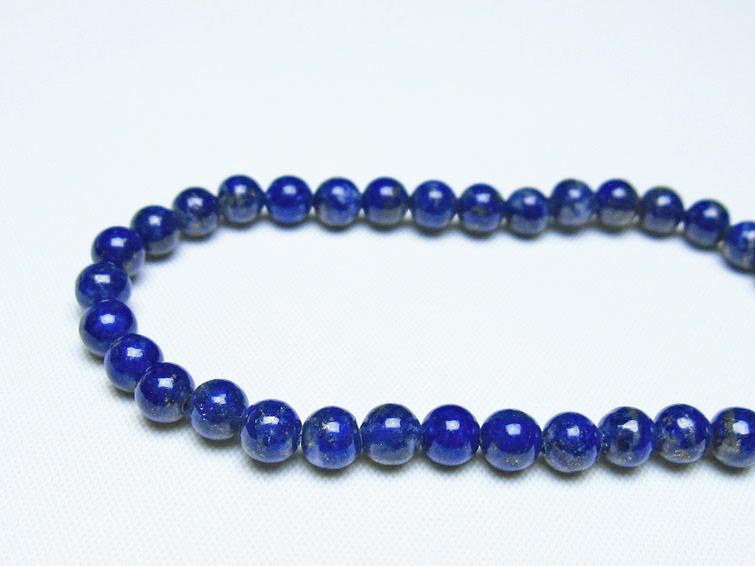 ラピスラズリ ブレスレット 5mm 一点物 メール便可 [M便 1/10] 111-48398
