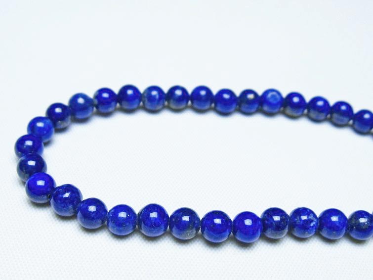 ラピスラズリ ブレスレット 5mm 一点物 メール便可 [M便 1/10] 111-48399