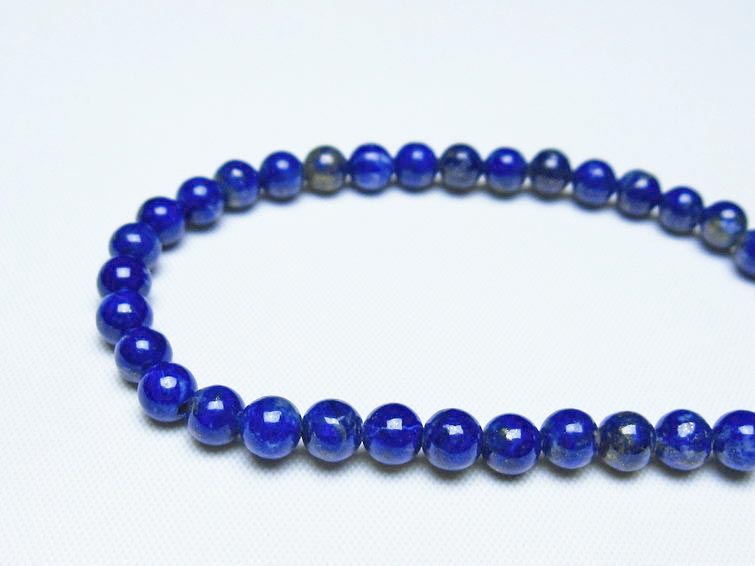 ラピスラズリ ブレスレット 5mm 一点物 メール便可 [M便 1/10] 111-48401