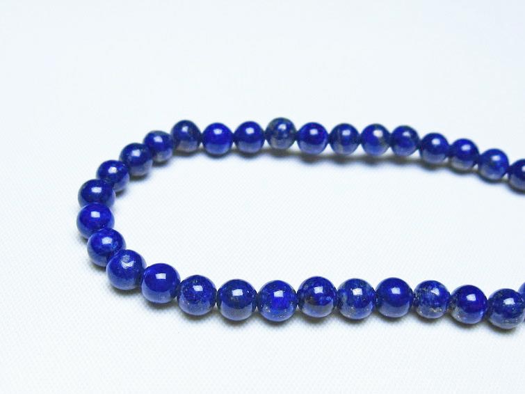 ラピスラズリ ブレスレット 5mm 一点物 メール便可 [M便 1/10] 111-48402