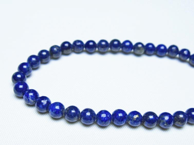 ラピスラズリ ブレスレット 5mm 一点物 メール便可 [M便 1/10] 111-48407