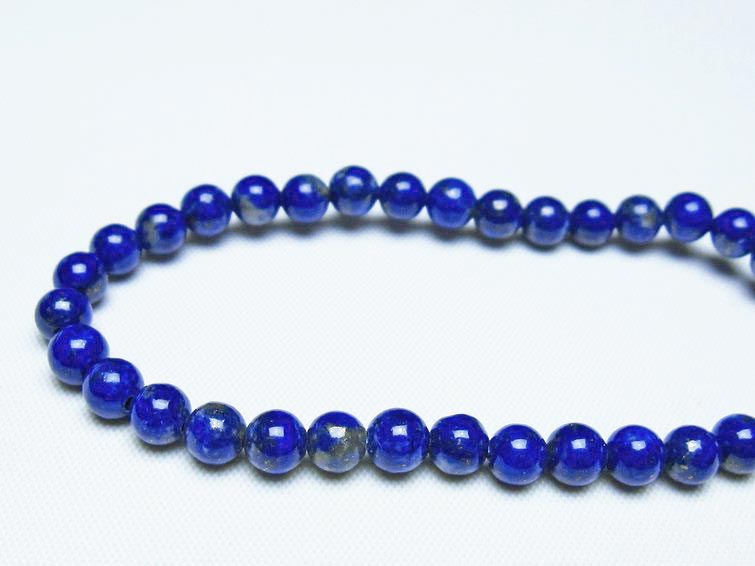 ラピスラズリ ブレスレット 5mm 一点物 メール便可 [M便 1/10] 111-48409