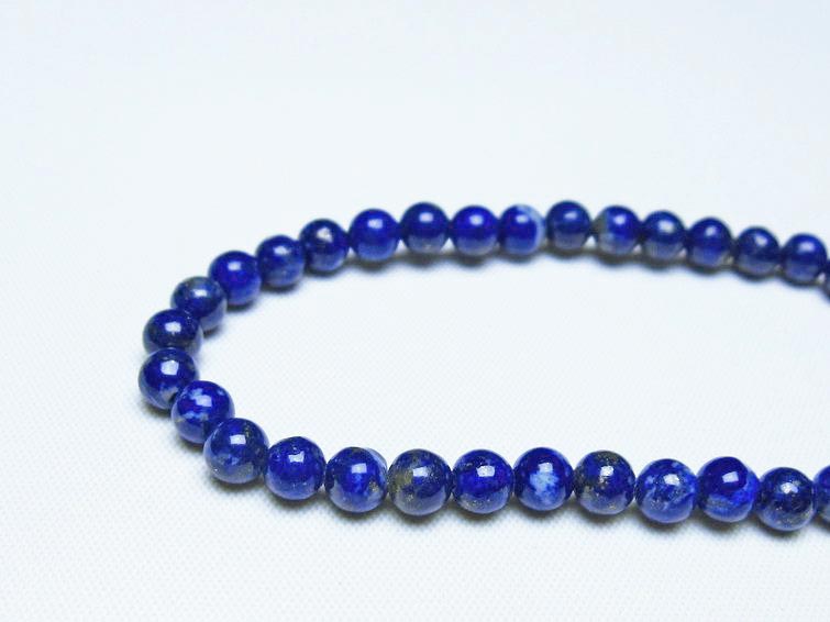 ラピスラズリ ブレスレット 5mm 一点物 メール便可 [M便 1/10] 111-48410