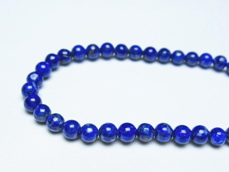 ラピスラズリ ブレスレット 5mm 一点物 メール便可 [M便 1/10] 111-48413
