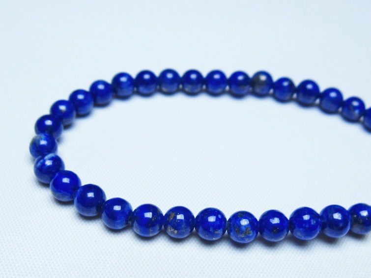ラピスラズリ ブレスレット 5mm 一点物 メール便可 [M便 1/10] 111-48414