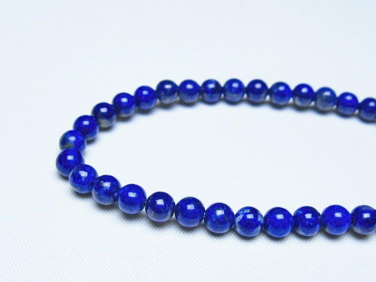 ラピスラズリ ブレスレット 5mm 一点物 メール便可 [M便 1/10] 111-48415