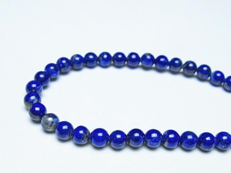 ラピスラズリ ブレスレット 5mm 一点物 メール便可 [M便 1/10] 111-48416