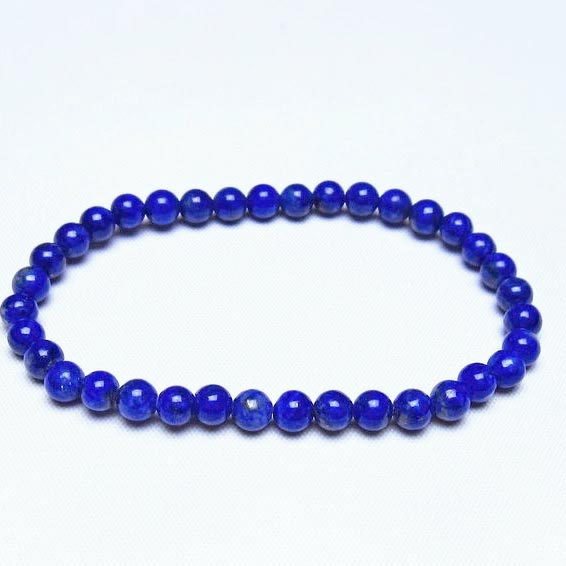 ラピスラズリ ブレスレット 5mm 一点物 メール便可 [M便 1/10] 111-48420