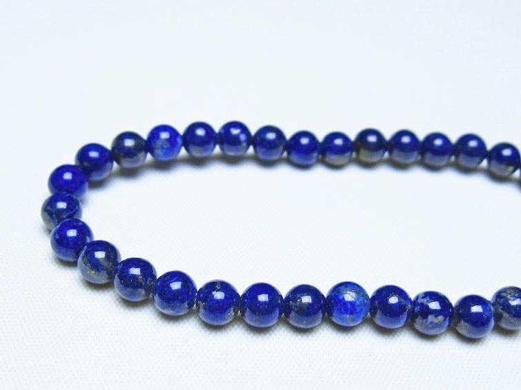 ラピスラズリ ブレスレット 5mm 一点物 メール便可 [M便 1/10] 111-48422