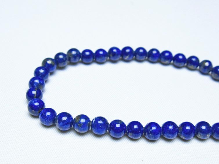 ラピスラズリ ブレスレット 5mm 一点物 メール便可 [M便 1/10] 111-48423