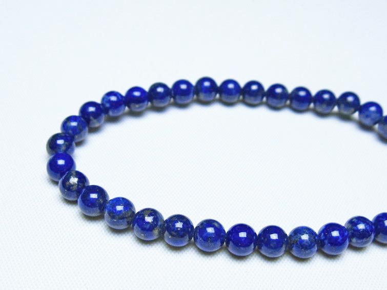 ラピスラズリ ブレスレット 5mm 一点物 メール便可 [M便 1/10] 111-48426