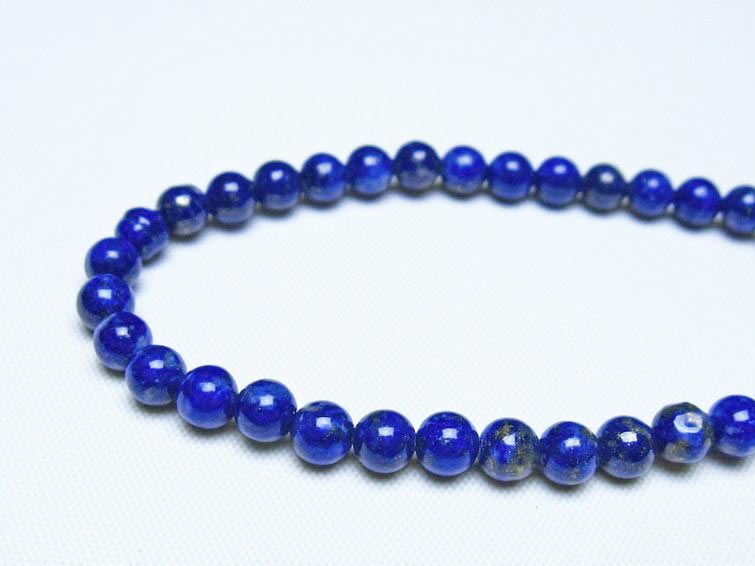 ラピスラズリ ブレスレット 5mm 一点物 メール便可 [M便 1/10] 111-48427