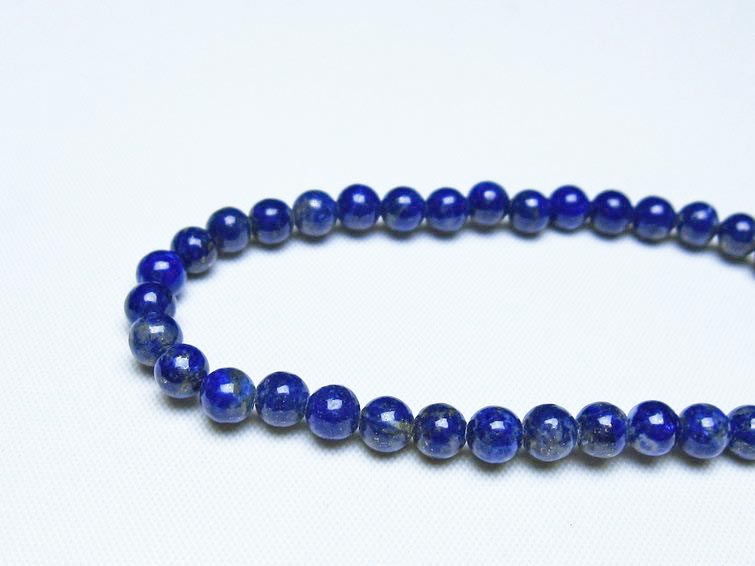 ラピスラズリ ブレスレット 5mm 一点物 メール便可 [M便 1/10] 111-48428