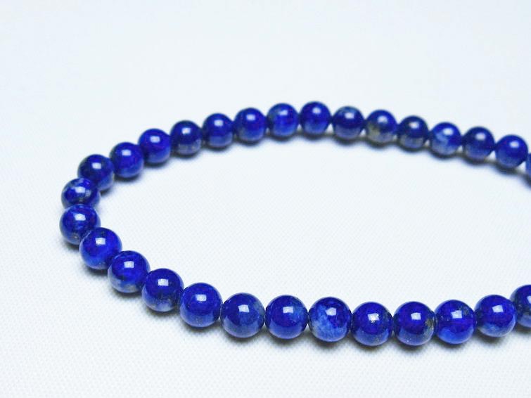 ラピスラズリ ブレスレット 5mm 一点物 メール便可 [M便 1/10] 111-48443