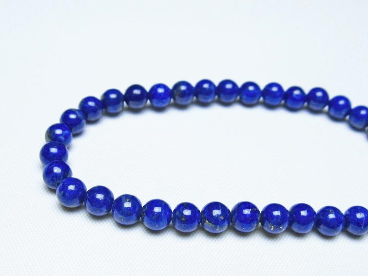 ラピスラズリ ブレスレット 5mm 一点物 メール便可 [M便 1/10] 111-48446
