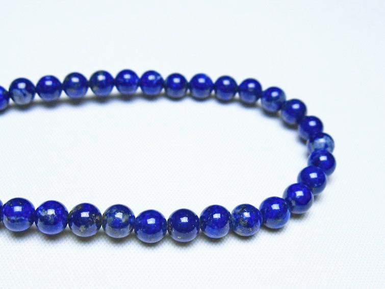ラピスラズリ ブレスレット 5mm 一点物 メール便可 [M便 1/10] 111-48449