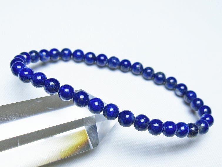 ラピスラズリ ブレスレット 5mm 一点物 メール便可 [M便 1/10] 111-48450