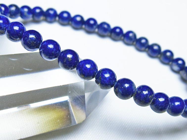 ラピスラズリ ブレスレット 5mm 一点物 メール便可 [M便 1/10] 111-48450