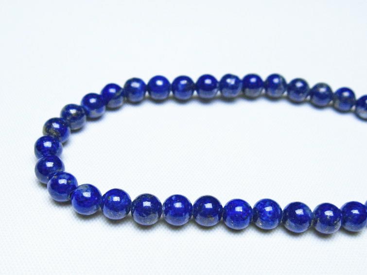 ラピスラズリ ブレスレット 5mm 一点物 メール便可 [M便 1/10] 111-48450