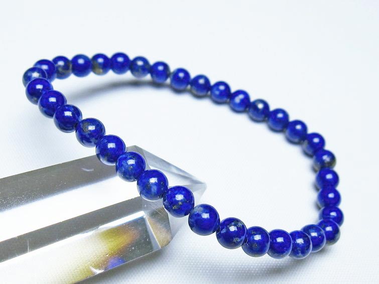 ラピスラズリ ブレスレット 5mm 一点物 メール便可 [M便 1/10] 111-48453